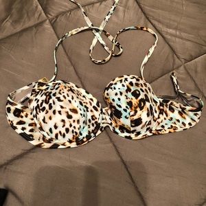 Victoria’s Secret leopard print bikini top